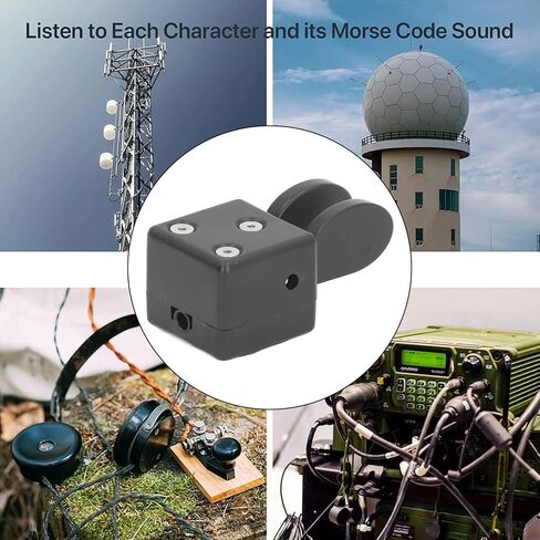 Hyuduo Morse Code Key Mini Morse Radio Key Double Paddle Automatic Telegraph Key Short Radio CW مع قاعدة مغناطيسية Qu - 2020 in Kuwait