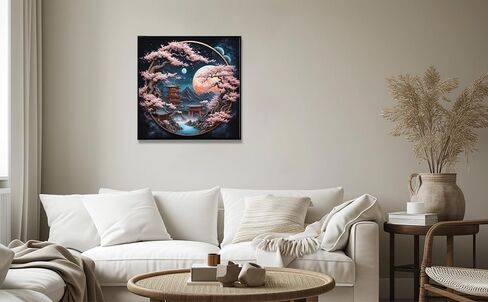 DREAM MOON TREE CASTLE موضوع مجموعة الطلاء غرزة ، الحرف اليدوية للفنون ، 11CT Cross Schitch Decorative Painting ، Giftmed Handmade. الحرف التطريز لزينة المنزل (اللون ب) in Kuwait