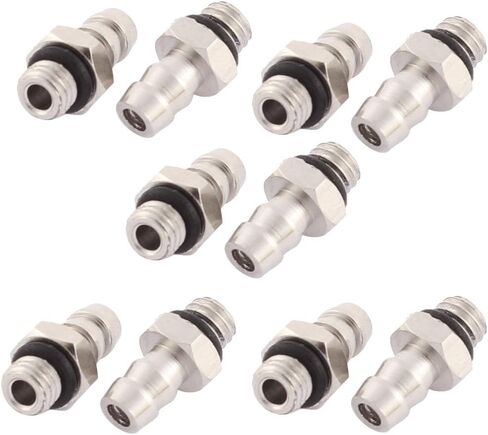 uxcell M5 Male Thread to 4mm Pneumatic Tube Hose Mini Barb Fittings 10 Pcs in Saudi Arabia