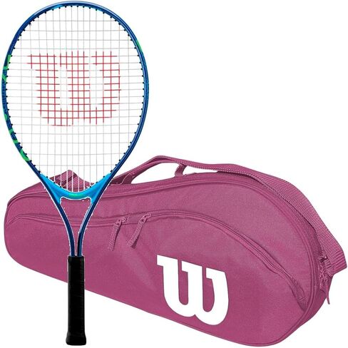Wilson US Open Junior Tennis Racquet مجمعة مع حقيبة التنس 2.5 - بداية مثالية للأطفال من العمر 3-10 in Kuwait