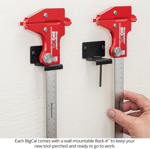 Woodpeckers Bigcal Woodworking Calipers مجموعة Deluxe ، 12in/300mm و 24in/600mm ، مصنوعة الولايات المتحدة ، مراجع وخارجية مراجع وعمق - BC -DLX in Saudi Arabia