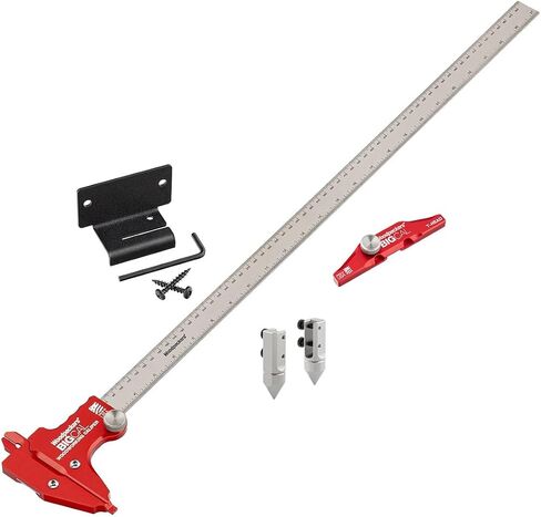 Woodpeckers Bigcal Woodworking Calipers مجموعة Deluxe ، 12in/300mm و 24in/600mm ، مصنوعة الولايات المتحدة ، مراجع وخارجية مراجع وعمق - BC -DLX in Saudi Arabia