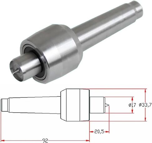 Light Duty Live Center MT2 MORSE TAPER CNC ROTARY AXIS TAILSTOCK CUTTER TOOTE TOO TOM in Kuwait