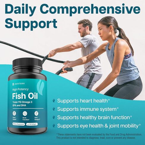 Mini Fish Oil Softgels – Odorless, Burpless & Easy to Swallow – 1500mg Omega-3 with EPA & DHA – Advanced Formula Fish Oil Minis – Smaller Than a Dime – Wild Caught – 90 in Saudi Arabia