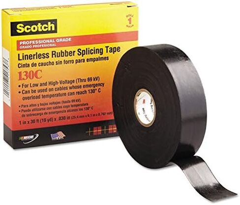 3M 41753 Scotch 130C Linerless Splicing Tape, 1" x 30ft in Saudi Arabia