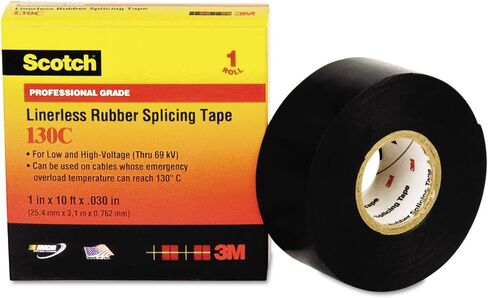 3M 41753 Scotch 130C Linerless Splicing Tape, 1" x 30ft in Saudi Arabia