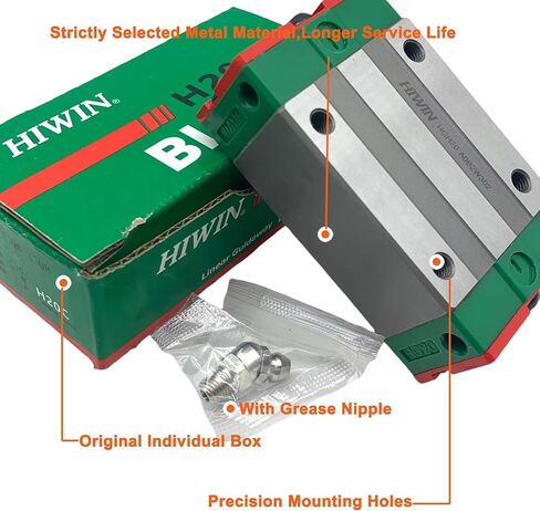 Original New HIWIN Linear Guide HGH20CA HGH20HA HGW20CC HGW20HC HGR20 Rails Carriage Bearings Slider Guideway (HGW20CC Block) in Saudi Arabia