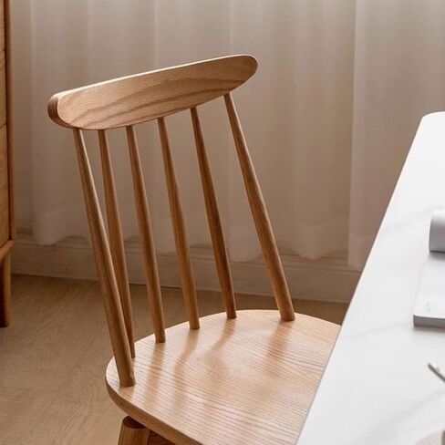 Office Chair Solid Wood Kitchen Dining Chair Swivel Book Chair Home Armless Side Chair Suitable for Home, Terrace and Restaurant Home Office Desk Chairs(B) in Saudi Arabia