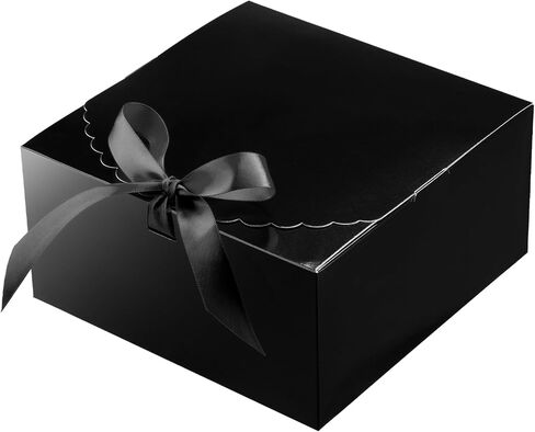 Unicopak 6 Pack 8x8x4 صناديق هدايا بيضاء مع أغطية للهدايا مربع هدايا بيضاء للهدايا للهدايا حفل زفاف عيد ميلاد مربع اقتراح in Kuwait