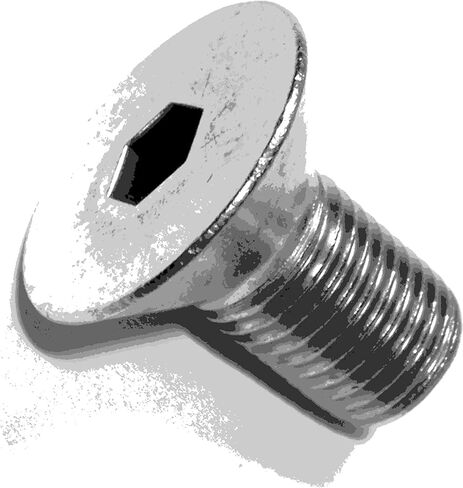 014973182120 مسامير قبعة مقبس الرأس المسطحة المقاوم للصدأ ، 3/8-24 × 3/4 بوصة ، 5 قطع in Saudi Arabia