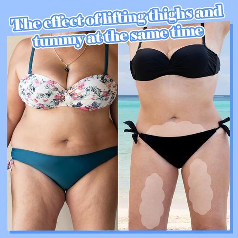 Bonuci 30 Pcs Tummy Lift Tapes, 9.8 x 4.3 Inch Invisible Waterproof Oval Lift Cellulite Adhesive Bikini Tuck Swimsuit Tapes for Women Skin Lifting Inner Tummy Breast Thigh Belly Sagging Loose Beauty in Kuwait
