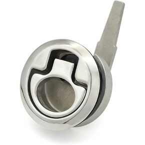 Embedded Stainless Steel Cam Lock Round Pull Ring Handle Flush Slam Latch for Automotive Boat 1Pcs (Color : XK246-2-316S) in Saudi Arabia