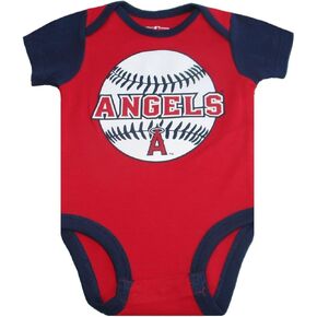 VF Los Angeles Angels Team Logo Infant Creeper Bodysuit - Team Colors in Kuwait