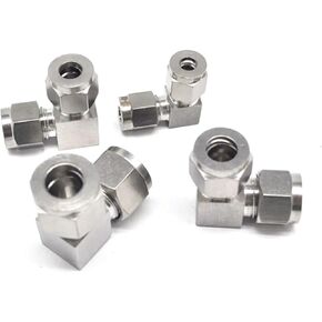 Fit Tube O/D 3-25mm 1/8 1/4 3/8 1/2 3/4 بوصة 304 مقاوم المقاوم المقاوم للمرفق المساواة في الهواء الطريف ملاءمة 2pcs (25 ملم) in Kuwait