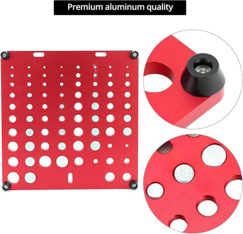 QWORK Universal Precision Thread Checker Board - Aluminium 6061 & SUS 304 Stainless Steel, 42 Sizes in Saudi Arabia