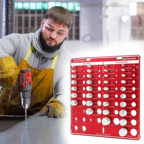 QWORK Universal Precision Thread Checker Board - Aluminium 6061 & SUS 304 Stainless Steel, 42 Sizes in Saudi Arabia