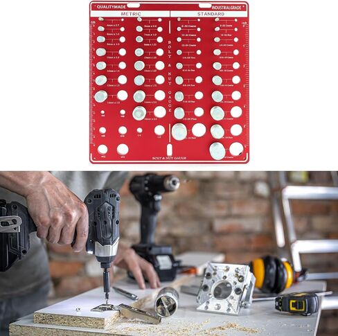QWORK Universal Precision Thread Checker Board - Aluminium 6061 & SUS 304 Stainless Steel, 42 Sizes in Saudi Arabia