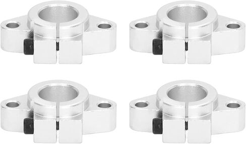 Rail Guide Support Aluminum Alloy Linear Motion Rail Shaft Bracket High Frictional Resistance Precise Rotation Smooth Motion Heavy Duty Bearing Capacity for Industrial Robots (SHF20) in Saudi Arabia