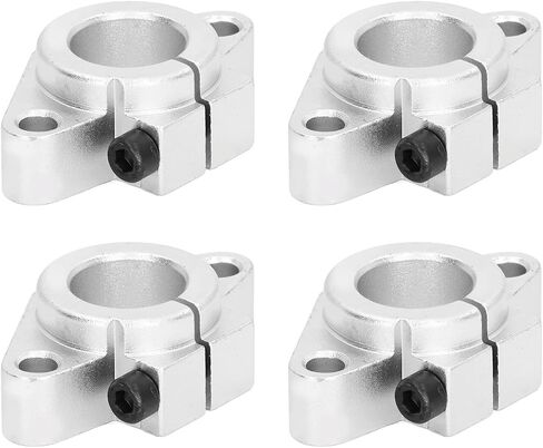 Rail Guide Support Aluminum Alloy Linear Motion Rail Shaft Bracket High Frictional Resistance Precise Rotation Smooth Motion Heavy Duty Bearing Capacity for Industrial Robots (SHF20) in Saudi Arabia
