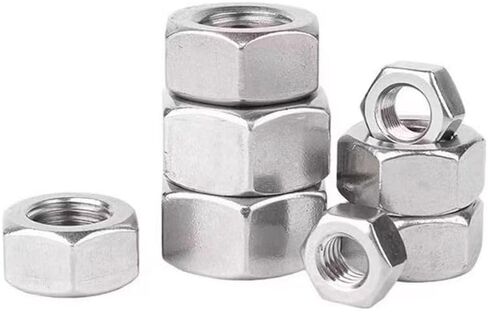 M20-2.5mm Hex Nuts, 5Pcs M20 Hardware Nuts 304 Stainless Steel 18-8, Metric Coarse Thread Nuts,Bright Finish, Full Thread in Kuwait