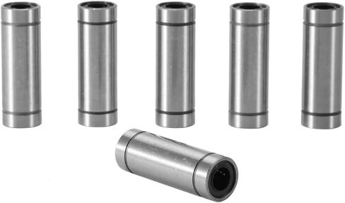 AQXREIGHT 6PCS LM8LUU محامل الحركة الخطية لـ 8 مم قضيب 3D طابعة CNC أجزاء الخطوط الخطية تحمل جلبة LM8LUU شريحة in Saudi Arabia