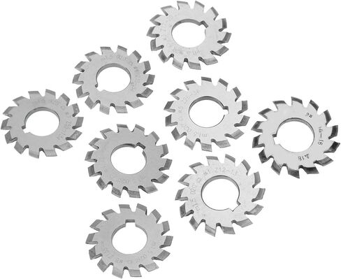 High Speed Steel Gear Cutter Cutting Tool Industrial Supplies M1.5 20° 5mm 6mm 8Pcs Gear Cutter in Saudi Arabia