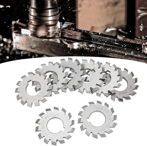 High Speed Steel Gear Cutter Cutting Tool Industrial Supplies M1.5 20° 5mm 6mm 8Pcs Gear Cutter in Saudi Arabia