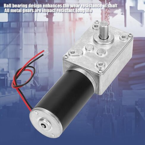 12V Gear Motor, Speed Reduce Electric Motor Reversible Electric Gearbox Motor 8mm Shaft Gear Motor Motor Replacement Parts (12V,20RPM) in Saudi Arabia