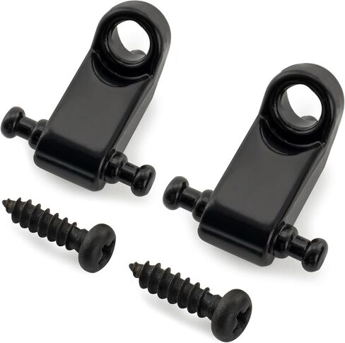 MusicLily Pro String Guides Trees Trees for Fender American Standard Style Electric Guitar ، Black (مجموعة من 2) in Kuwait