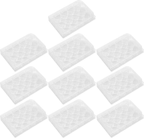 Sterile Petri Dishes,10 PCS Thickness Uniform Highly Transparent Culture Plate Tissue Culcure Plate with Lids for Laboratory Biology Room (6-Hole) in Saudi Arabia