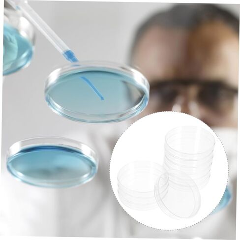 Pretyzoom 10pcs أطباق Petri ليد لألواح أجار المختبر للثقافة صواني الثقافة السطحية السطحية in Kuwait