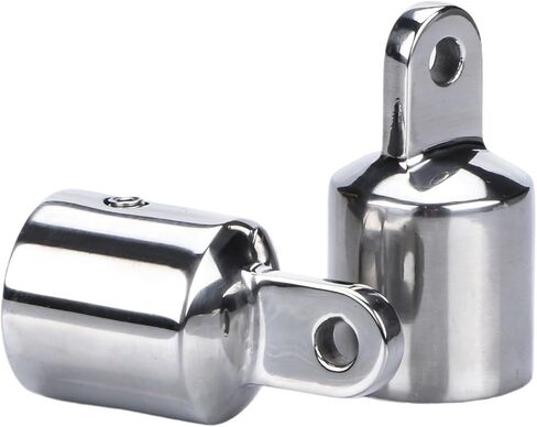 2 Pieces Boat 1" Bimini Parts Accessories 316 Stainless Steel Slip Cap Boat Fittings Hardware Yacht in Saudi Arabia
