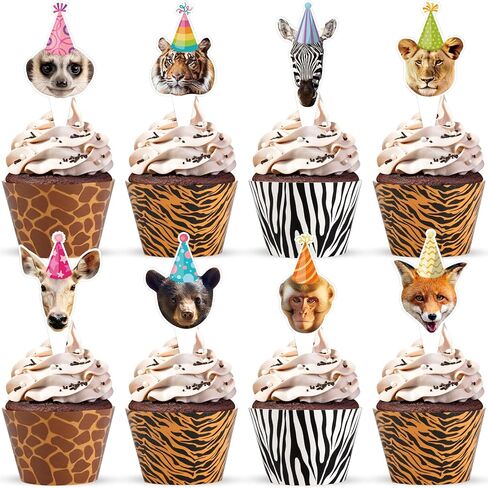 Hooqict 48 Pack Sports Cupcake Toppers and Wrappers Football Basketball Baseball Soccer Cupcake Topper Decorations Cupcake Picks for Boys Sports Theme Birthday Party Decorations in Saudi Arabia
