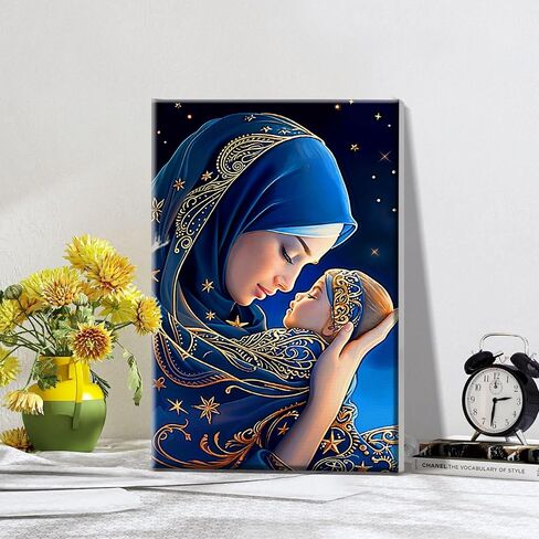 ATDMS Paint by Numbers Kits for Adult with Frame DIY Mountain Paint by Number with Easel Acrylic Landscape Oil Painting by Number for Wall Hanging Home Room Decor 7.87x11.81 Inch in Saudi Arabia