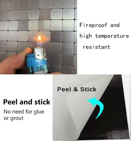 Weimeisc 10 Sheets Peel and Stick Backsplash Tile للمطبخ ، بلاط الفسيفساء ذاتيا ، عصا على الغرور الحمام ， ديكور الموقد ، طاولة الغسيل (Green & Silver Frosted ، 10) in Kuwait