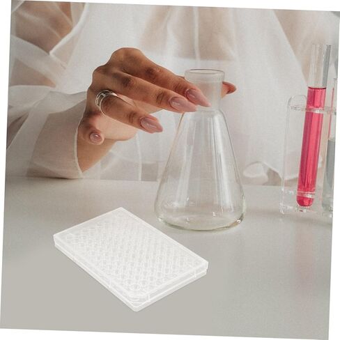 GLEAVI 2 pcs Disposable Cell Culture Plate with Lid Plastic Tissue Cultivation Plate for Lab Suitable for Cell Adherence Growth in Saudi Arabia