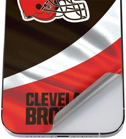 Skinit Schecal Phone Skin متوافق مع iPhone 12 Pro Max - تصميم NFL Cleveland Browns المرخص رسميًا in Saudi Arabia