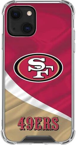 Skinit Clear Phone Case متوافق مع iPhone 13 - تصميم NFL San Francisco 49ers المرخص رسميًا in Saudi Arabia