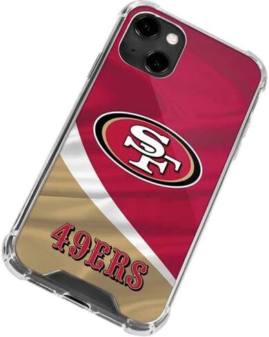 Skinit Clear Phone Case متوافق مع iPhone 13 - تصميم NFL San Francisco 49ers المرخص رسميًا in Saudi Arabia
