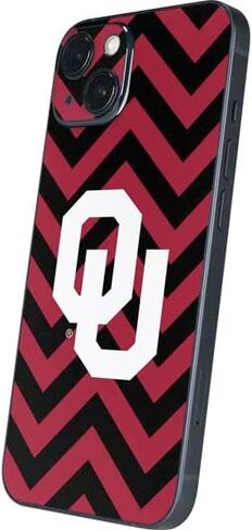 Skinit Decal Phone Skin Compatible with iPhone 15 Plus - Officially Licensed University of Oklahoma Sooners Chevron Design in Saudi Arabia