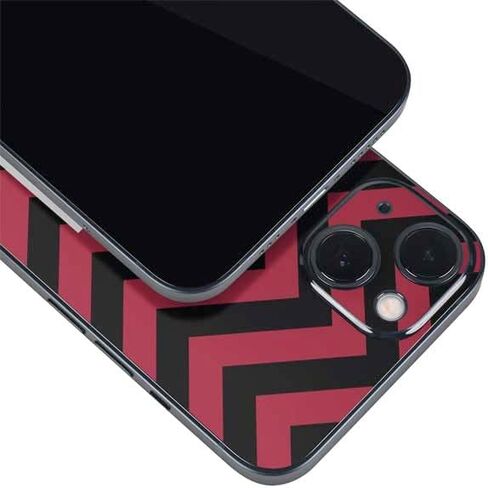 Skinit Decal Phone Skin Compatible with iPhone 15 Plus - Officially Licensed University of Oklahoma Sooners Chevron Design in Saudi Arabia