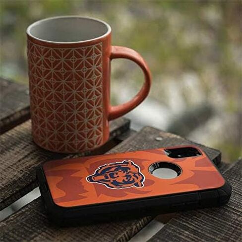 Skinit Decal Skin Compatible with OtterBox Defender iPhone XR - Officially Licensed NFL Chicago Bears Double Vision Design in Kuwait