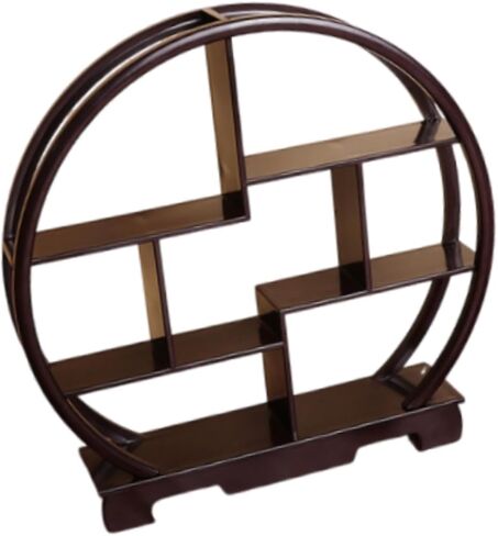 Wooden Dessert Display Shelf Figure Storage Rack Pantry Organizer Chinese Style Chinese Display Stand for Restaurant Desktop , brown in Saudi Arabia