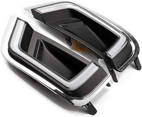 amopacorp for 2024 2025 Toyota Tacoma SR SR5 TRD Sport Limited Trailhunter Car Exterior Accessories Fog Lamp Kits Sequential White LED DRL Daytime Running Lights with Amber Turn Signal 2PCS in Kuwait