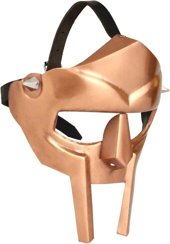 قناع المحارب في العصور الوسطى MF Doom Gladiator Mask Madvillain 18g Mild Steel Face Armor Armor Mask Complemes Roleplay Comple in Saudi Arabia