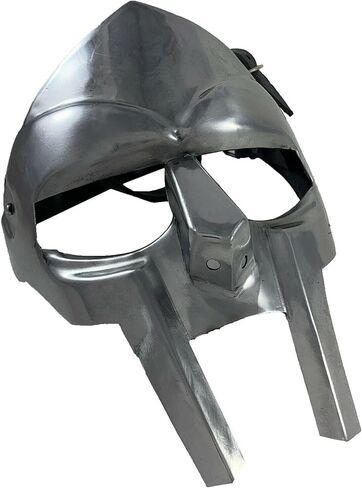 قناع المحارب في القرون الوسطى MF Doom Gladiator Mask Madvillain 18g Mild Steel Face Armor Armor Armor Arming Assume Roleplay in Kuwait