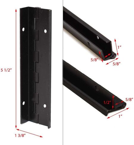 Piano Hinge | 5 1/2 x 1 3/8 Inch Black in Saudi Arabia