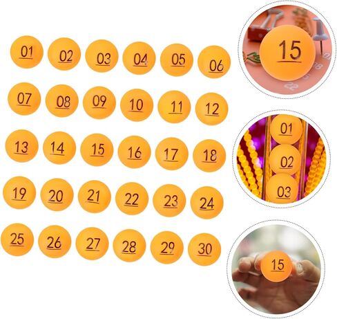Lifkome 30PCS مرقمة كرات يانصيب كرات اليانصيب لألعاب الأنشطة الترفيهية وجوائز السحب (1-30) in Saudi Arabia