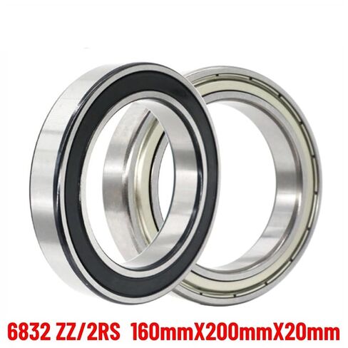 1PCS 6832M 6832 61832 ZZ/2RS 160X200X30MM RID-WALL GROOVE BLONGS ABEC-1 P0 HISE Speed ​​Bearings للآلات الحركية (6832-RS) in Kuwait