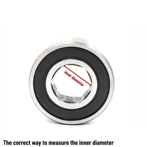 2pcs سداسية الحامل 6202-2RS 12/14/16 × 35 × 111 ملم الآلات الزراعية التي تحمل محامل كرات الأخدود العميقة غير القياسية (6202-2RS 14x35x11) in Kuwait